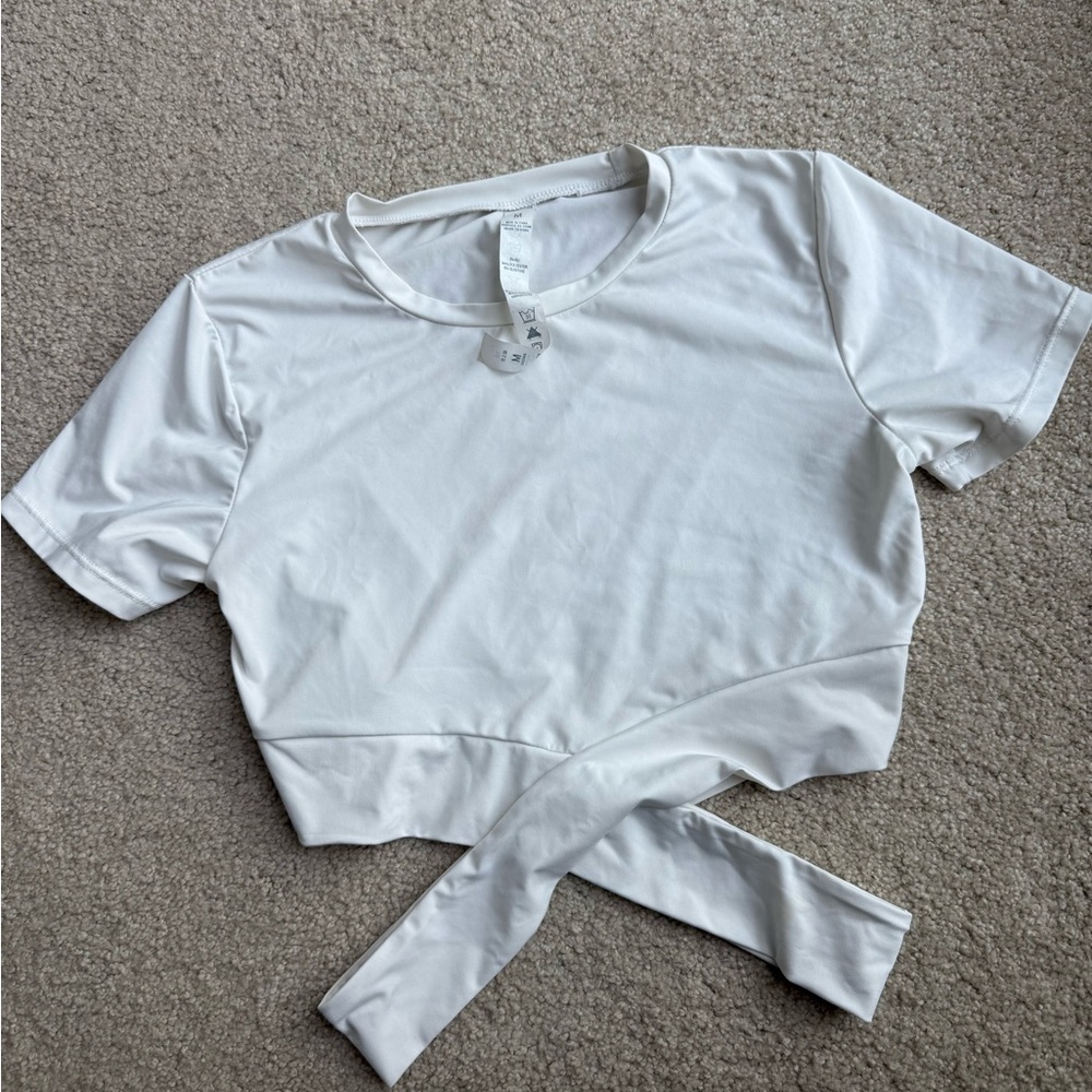 White Women's Crop Top